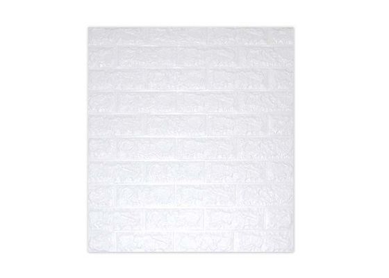 etiqueta autoadesiva da parede da espuma do PE do papel de parede 3D da espuma do PE do tijolo de 77x70cm