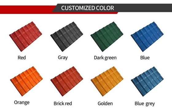 A resina sintética U dá forma ao revestimento colorido cerâmico solar das telhas de telhado