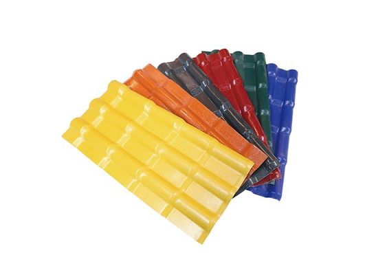 Telha de telhado de pouco peso do PVC material telhando plástico Asa Pvc Roof Tile de 0.8mm - de 3.2mm
