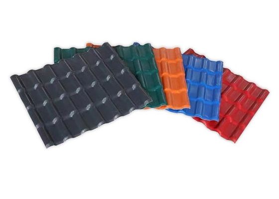 Telha de telhado de pouco peso do PVC material telhando plástico Asa Pvc Roof Tile de 0.8mm - de 3.2mm
