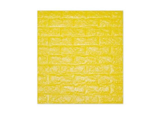 Papel de parede forte da espuma do tijolo do vinil da viscosidade 3D para a decoração da parede