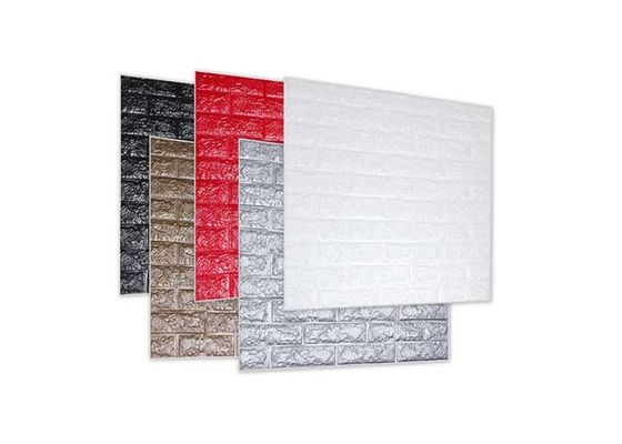O PE espuma papel de parede impermeável do tijolo 3D das etiquetas da casa da parede para a decoração