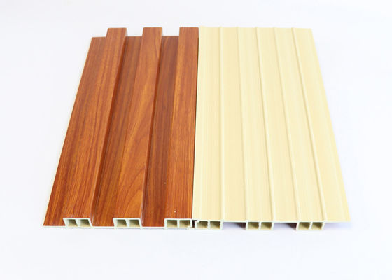 Painel de parede de madeira 195 * 25 * 2900mm de Wpc da grelha da grão impermeáveis para a decoração interior