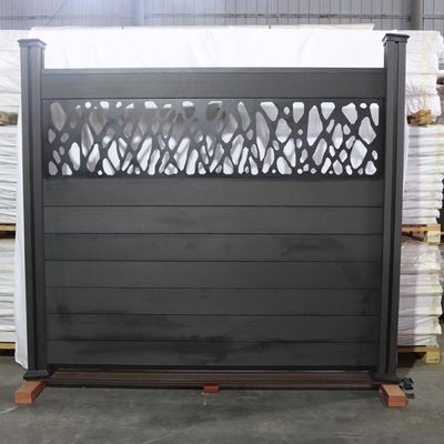 Wpc composto plástico de madeira cerca Panels Waterproof Outdoor 180 * 25mm