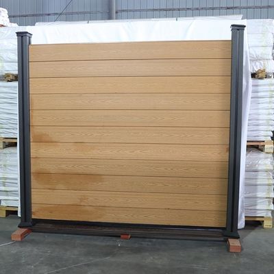 Cargo de alumínio do jardim fácil da privacidade de Panels Composite Wood da cerca da instalação WPC