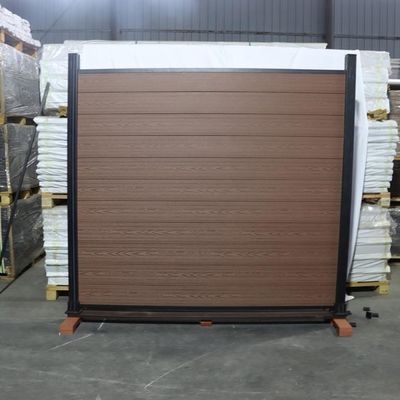 Cargo de alumínio do jardim fácil da privacidade de Panels Composite Wood da cerca da instalação WPC