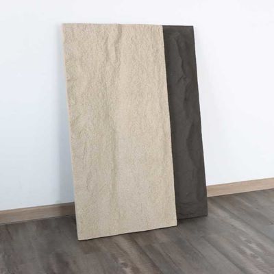 Falso de pedra do painel do plutônio da laje grossa fácil instalar para a decoração 120 * 60cm da parede 3cm
