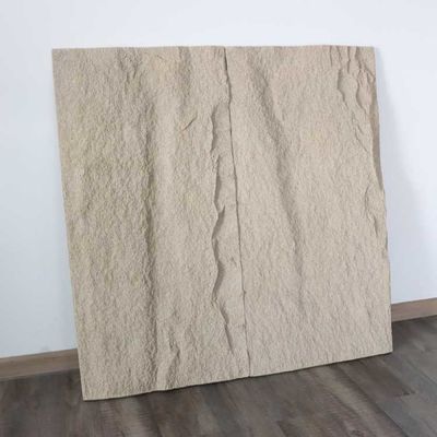 Painel de parede de pedra luxuoso interno 3D impermeável do falso do plutônio 100mm decorativo