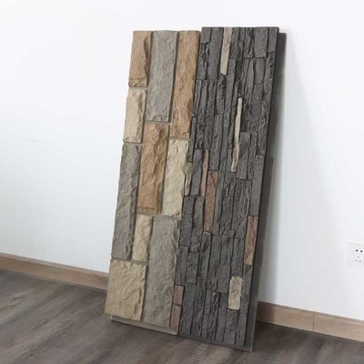 Peso leve de pedra 120 * 60cm do falso da parede do painel do plutônio do poliuretano