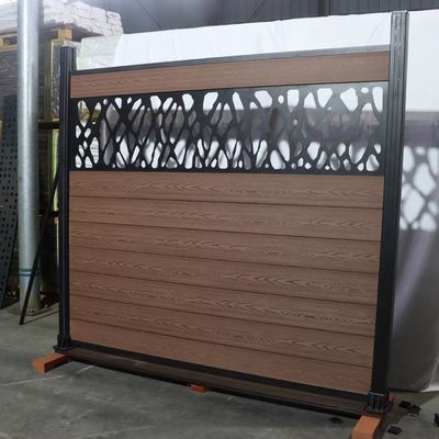 Cerca fácil Panels de Wpc da instalação placas exteriores da extrusão de 1.8m * de 1.8m Co