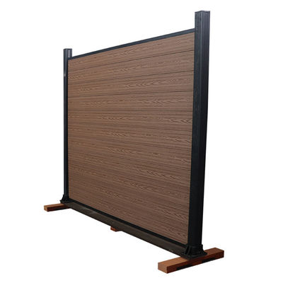 Vinil composto 1.8m decorativo x 1.8m de Panels Plastic Wood da cerca exterior da privacidade de Wpc não