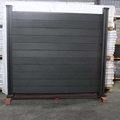 Vinil composto 1.8m decorativo x 1.8m de Panels Plastic Wood da cerca exterior da privacidade de Wpc não