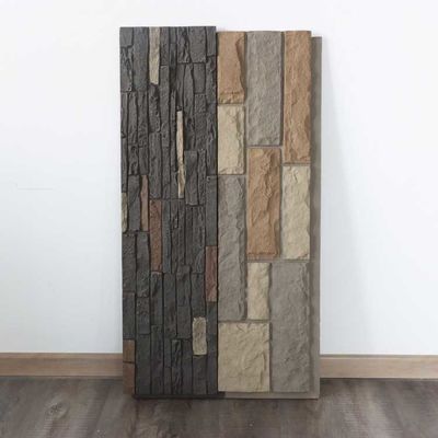 Painel de parede de revestimento de textura de pedra 1,2 m de espuma leve cultura de plutônio falso