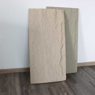 Parede de painel de pedra de poliuretano PU leve artificial falso 1200 * 600 mm