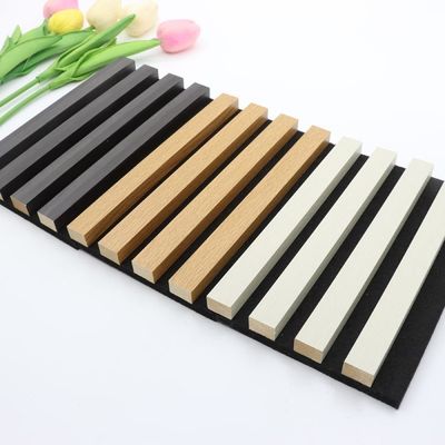 Painéis Acústicos 600*21mm Tábua de Fibra de Bambu Ecológica Akupanel De Madeira