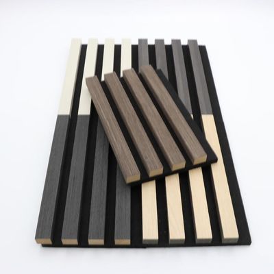 100% Poliéster+MDF Com Folheado Placa Acústica Forma Quadrada Insonorização