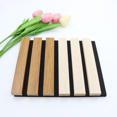 MDF absorvente de som acústico de parede de madeira painel de ardósia