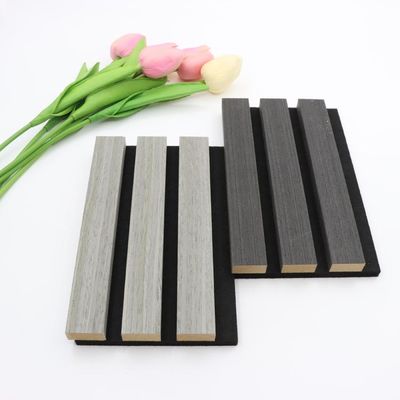 MDF absorvente de som acústico de parede de madeira painel de ardósia
