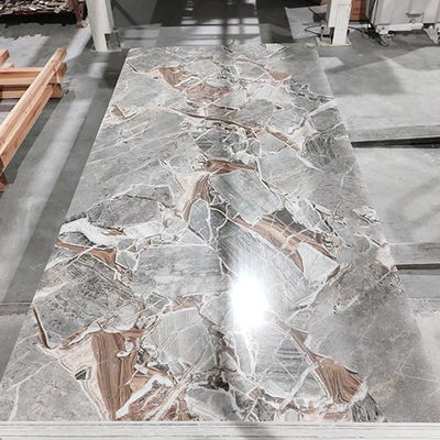 Tabela UV de 1220*2440*3mm, resistente à água, altamente brilhante/laminada, para decoração doméstica