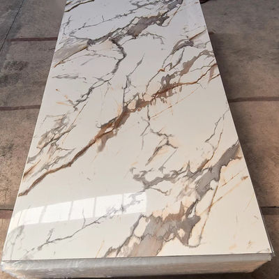Folha de mármore de PVC Brilhante/Mat para decoração de interiores