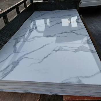 Folha de mármore de PVC para decoração de interiores de 1220x2800 mm