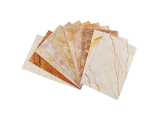 Som - isolação térmica UV flexível de absorção da folha do mármore da proteção do PVC