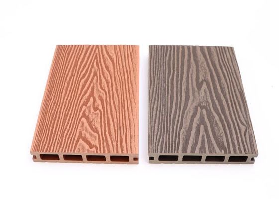 Projeto moderno da instalação fácil do Decking 18mm do jardim WPC do revestimento do quadro do couro cru