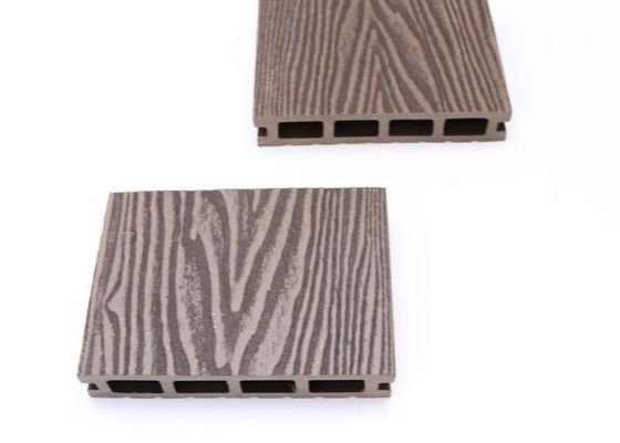o Decking da extrusão WPC de 140x25mm Co reciclou o revestimento composto plástico de madeira