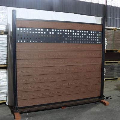 Wpc composto plástico de madeira cerca Panels Waterproof Outdoor 180 * 25mm