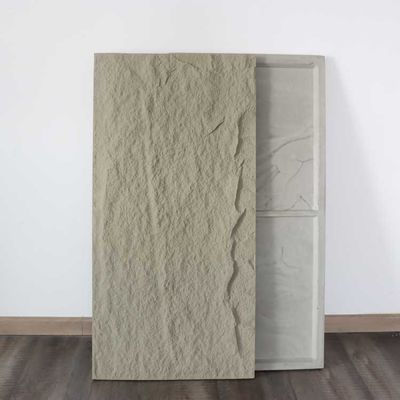 Painel cultural Grey Simulation Polyurethane escuro da pedra do plutônio da decoração da casa 5cm