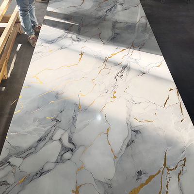 Tabela UV de 1220*2440*3mm, resistente à água, altamente brilhante/laminada, para decoração doméstica