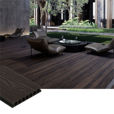 Premium Outdoor WPC Composite Decking ∙ Solid Waterproof Wood Plastic Flooring com acabamento moderno