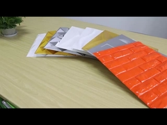 Painel de parede 3D interior decorativo da casa impermeável da resina do PVC para paredes